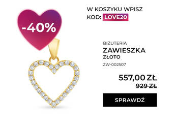 Biżuteria zawieszka złoto