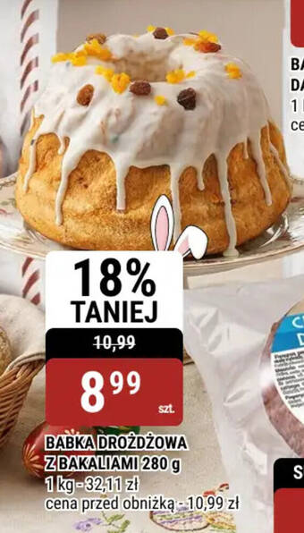 Babka drożdżowa z bakaliami