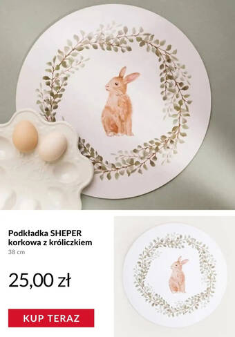 Podkładka SHEPER korkowa z króliczkiem