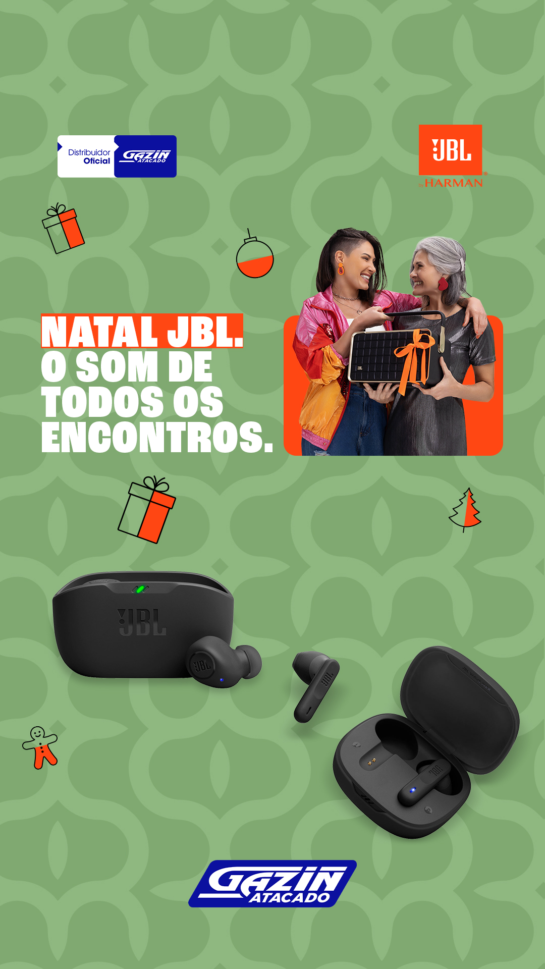 Neste fim de ano celebre com JBL, o som de todos os encontros. 🎅🏽🔈