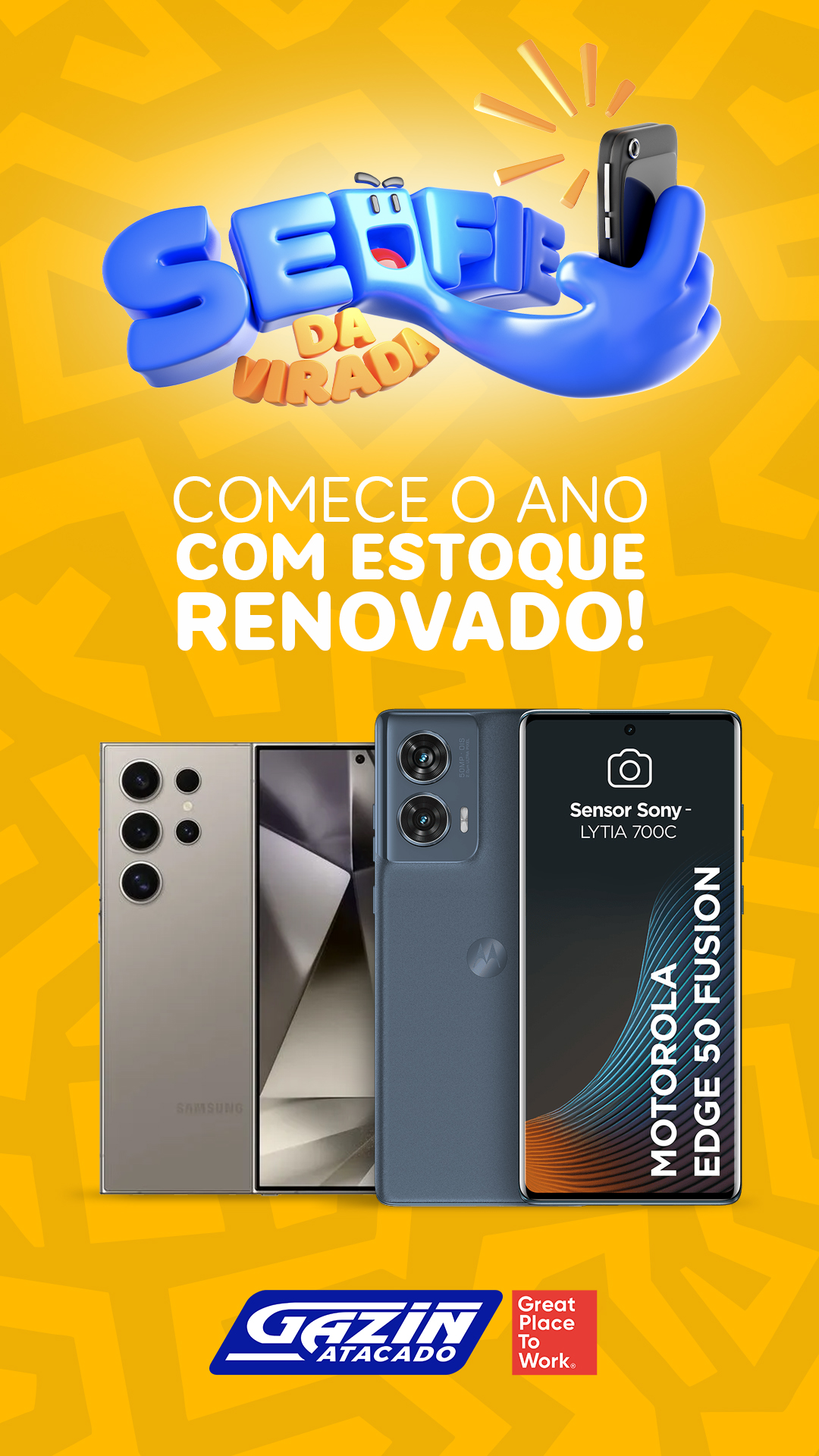 Guarde momentos incríveis do seu ano novo, garanta já o seu novo celular! ✨📱