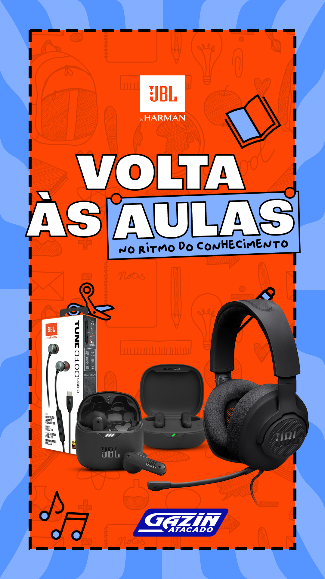 Volta às aulas é com a JBL!