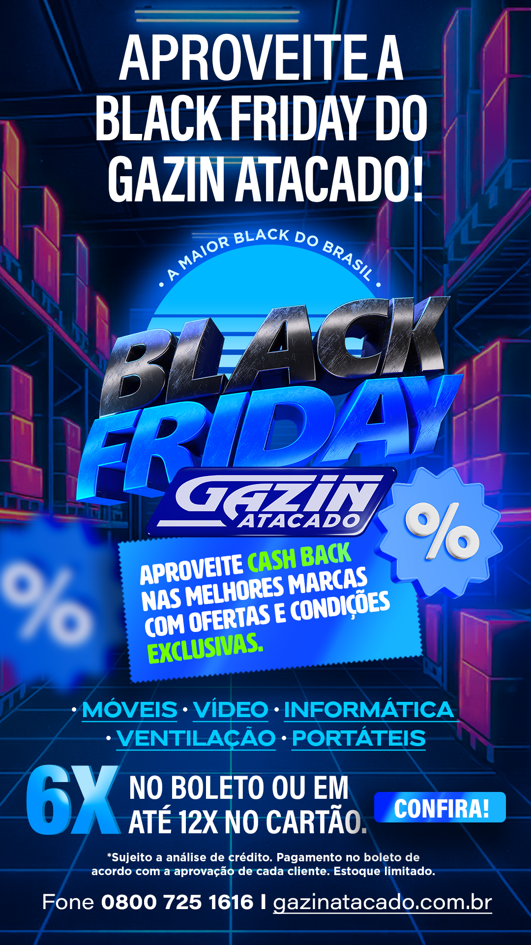 Black Friday Gazin Atacado!