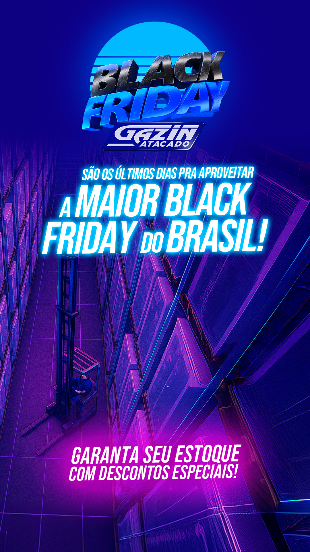 São os últimos dias pra aproveitar a  MAIOR BLACK DO BRASIL  Garanta seu estoque com descontos especiais!