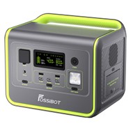 FOSSiBOT F800 Station d'Énergie Portable Générateur Solaire LiFePO4 de 512Wh 3500 Cycles Sortie AC de 800W Entrée Solaire Maximale de 200W 8 Sorties