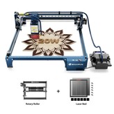 SCULPFUN S30 Pro Max 20W Laser Engraver + Rotary Roller + Laser Bed