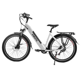 ESKUTE ES-27.5-CS Electric Bike 500W BAFANG Motor 48V 15Ah Battery 27.5 x 2.1'' Tires 35km/h Max Speed 96km Range LCD Display - White