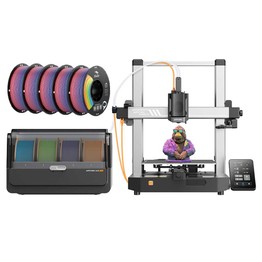 Anycubic Kobra 3 3D Printer Combo + 5kg Creality Ender-PLA+ Rainbow