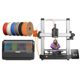 Anycubic Kobra 3 Multicolor 3D Printer Combo ACE Pro Multicolor System Max 600mm/s Speed Smart Multi-Color Printing Dual PTC Heating Syst Auto Leveling Nozzle Clog Detection ACE Pro with Filament Drying Function 250*250*260mm