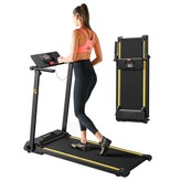 UREVO URTM006 Foldable Mini Treadmill Max Speed 1-10km/h Walking Area 105*40cm Max Load 100kg 12 Built-in HIIT Programs