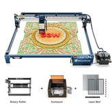 SCULPFUN S30 Ultra 33W Laser Cutter + 660*660mm Laser Bed + Rotary Roller + Enclosure