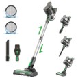 Vactidy V9 Cordless Vacuum Cleaner 25KPa Suction 1L Dustbin 5 Layers Filtration System 2200mAh Removable Battery Up to 45min Runtime One-Button Emptying LED Touch Panel with LED Headlights