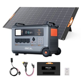 Blackview Oscal PM100 Foldable Solar Panel IP65 Waterproof with Type-C QC3.0 USB Output and 5-in-1 Cable