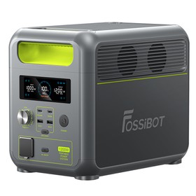 FOSSiBOT F1200 Portable Power Station 1024Wh Capacity 1200W Rated Power 3 LED Light Modes 7 Output Ports