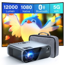 SUREWHEEL E60 Mini Projector Native 1080P 4K Support 12000 Lumens