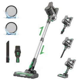 Vactidy V9 Cordless Vacuum Cleaner 25KPa Suction 1L Dustbin 5 Layers Filtration System 2200mAh Removable Battery Up to 45min Runtime