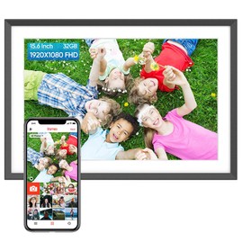 ARZOPA P156W 15.6-inch Digital Photo Frame 1920*1080 FHD IPS Touch Screen 32GB Storage Auto-rotate Instant Wireless Sharing