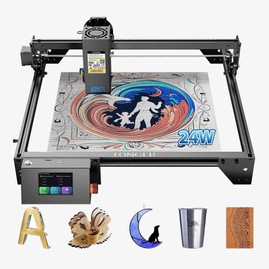 LONGER RAY5 20W Laser Engraver Cutter Fixed Focus 0.08*0.1mm Laser Spot Color Touchscreen 32-Bit Chipset Support APP Connection Working Area 375*375mm