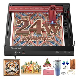 TOMSTACK A24 PRO 24W Laser Engraver Cutter Fixed Focus 0.02mm Engraving Precision 600mm/s Engraving Speed