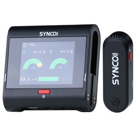 SYNCO G3 Pro Wireless Collar Microphone 250m 2.4GHz Transmission 2-inch Touch Screen 3 Levels of Noise Cancellation 10 Hours of Continuous Recording