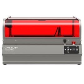 Creality Falcon2 Pro 40W Laser Engraver Cutter, FDA Class1 Safety Certification, Smoke Exhaust, Integrated Air Assist, Built-in Camera, Fence Type Protection Strip, Fire / Airflow / Lens Monitoring, 400*415mm