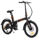 KuKirin V2 Electric Bike 20-inch Tire 36V 7.5Ah Removable Battery 250W Motor 25km/h Max 120kg Load Dual Disc Brake Shimano 7 Gears 18.85kg lightweight IP54 Waterproof