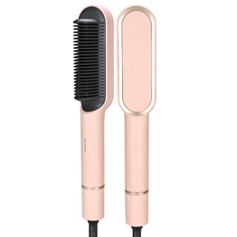 KSKIN KD380A Hair Straightening Comb 5-Level Temperature Control Pink - EU Plug