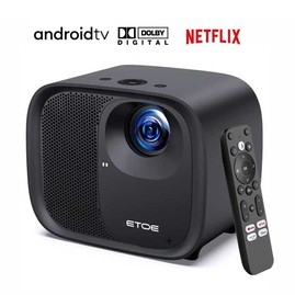 [Certifié Netflix et Android TV] Projecteur ETOE E3 Pro Dolby Digital Plus