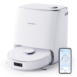 Narwal Freo X Ultra Aspirateur robot et balai avec lavage et vidage automatiques puissance d'aspiration de 8200 Pa