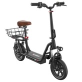 iScooter i12 Electric Scooter with Seat & Rear Basket 500W Motor