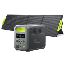 FOSSiBOT F1200 Portable Power Station + FOSSiBOT SP200 Foldable Solar Panel