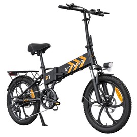 ENGWE P1 Vélo électrique pliable pneus larges de 20 x 2.3 pouces moteur 250 W batterie 36 V 13 Ah 25 km/h double frein à disque