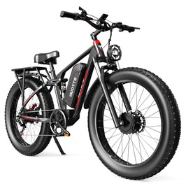 DUOTTS S26 Vélo électrique 750W2 moteurs 50km/h Vitesse max 264.0 pouces Pneus gonflables Fat 48V 20Ah Batterie SAMSUNG 120km Autonomie