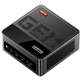 AOOSTAR GEM12 Max Mini PC AMD Ryzen 7 8845HS 8 cœurs jusqu'à 5.1 GHz 32 Go de RAM DDR5 écran 4K 120 Hz WiFi 6 Bluetooth 5.2