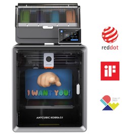 Anycubic Kobra S1 Combo 3D-Drucker lebendiger 8-Farben-Druck
