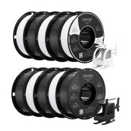 10kg ERYONE Filament PETG - 5kg Noir + 5kg Blanc