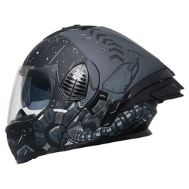 Casque intégral à double visière relevable