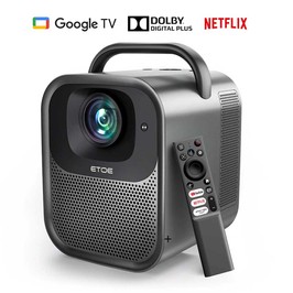 [Upgraded Edition] ETOE Seal Pro 1300 ANSI 1080P Projektor – Netflix & Google TV