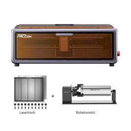 Creality Falcon A1 10W FDA Klasse 1 Laser + Rotationskit + Lasertisch