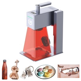 LONGER Nano Pro 12W Lasergravierer | 002 mm Präzision | Schneidet 10 mm Holz | 100x100 mm | APP/LightBurn/LaserGRBL