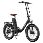 ONESPORT OT16-2 Elektrofahrrad 250W Motor 48V 17Ah Akku 20x3.0 Zoll Reifen 25km/h Höchstgeschwindigkeit