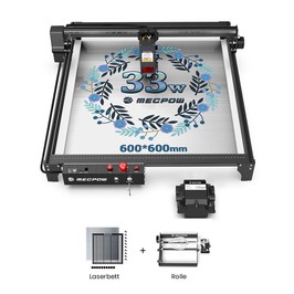 Mecpow X5 Pro 33W Laser + Laserbett + Rotationsrolle