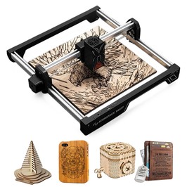 ATOMSTACK Swift 12W Lasergravierer, 10000mm/min Geschwindigkeit, 0,1mm Präzision, 0,08x0,04mm Laserpunkt, 300x300mm Arbeitsbereich, Zubehör Auto-Erkennung, kompatibel mit Holz/Leder/Acryl