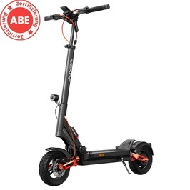 Joyor T6E Elektroroller mit ABE-Zertifizierung, 500W Motor, 48V 18Ah Akku, 10 Zoll Reifen, 20 km/h Höchstgeschwindigkeit, 70 km Reichweite, mechanische Scheibenbremsen vorne und hinten, hydraulische Federstoßdämpfer vorne und hinten