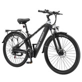 Halo Knight H02 Elektrofahrrad, bürstenloser 750-W-Motor, 48-V-16-Ah-Akku, 29 x 2,1-Zoll-Reifen, 50 km/h Höchstgeschwindigkeit, 60 km maximale Reichweite, Shimano 21-Gang, mechanische Scheibenbremse – Schwarz