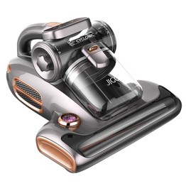 JIGOO T600 Milbensauger, Staubsauger für Bettmatratzen, Grau, EU, Doppelbecher-Design, 99,99 % Staubmilbenentfernung mit Aroma-Diffusor-System