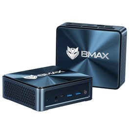 BMAX B9 Plus Mini-PC, Intel Core i5-1250P 12 Kerne, max. 4,4 GHz, 24 GB LPDDR5 RAM, 512 SSD, DP+HDMI+Typ-C, 4K-Dreifachdisplay, Dynamic HDR, WiFi 6 Bluetooth 5.2, 2 * USB3.2, 2 * USB2.0, 1 * RJ45, 1 * Kopfhöreranschluss, Raumkapsel-Kühlsystem