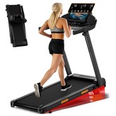 ROBORE SF20 Klappbares Laufband mit 15% Steigung, 12 km/h Geschwindigkeit, 136 kg Maximale Belastung, 3,0 PS Leisem Bürstenlosem Motor, 97×40 cm Laufband, Dreifache Stoßdämpfung, 7-Schicht-Dämpfung.