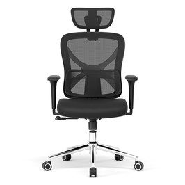 ACGAM CG‑5345M Ergonomischer Bürostuhl mit verstellbarer Lendenstütze, 3D‑Armlehnen, Netzrücken & Memory-Schaum-Sitz, 90°–130° Neigung, 150 kg Tragfähigkeit