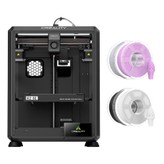 Creality K2 SE Combo 3D-Drucker + 4kg Mecpow High Speed PLA+ Filament – Schwarz/Weiß/Grau/Lila
